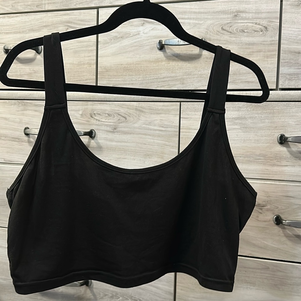 SHEIN black cropped tank top